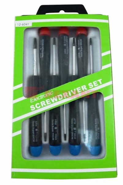Набор часовых отверток "TORX"  (HT-5214)  (HY-5214)  REXANT 12-6041
