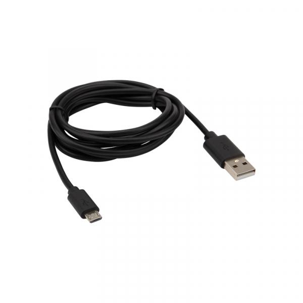 Шнур  micro USB (male) - USB-A (male)  1.8M  черный  REXANT 18-1164-2