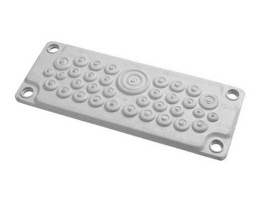 Ввод кабельный пластик V0 UL94, IP65,  +130 - 40, 35 отверстий DKC R5HTC35