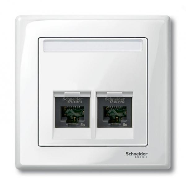 Schneider Electric Merten  Белый  Плата центральная для розетки 2П MTN469919