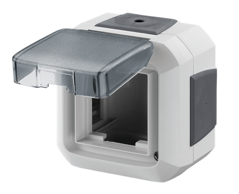 Коробка накладного монтажа ABB Variant+ IP54 для механизмов 45х45 с крышкой с четырьмя вводами серый