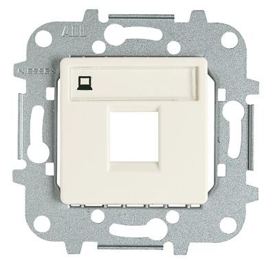 ABB  PC Слоновая Кость Розетка 2 модуля 5E категория RJ45  /2218.5 BM/ NIE