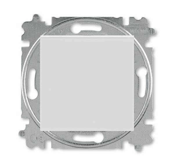 ABB  Levit  Серый/Белый Переключатель кнопочный 1-клавишный, 2CHH598645A6016