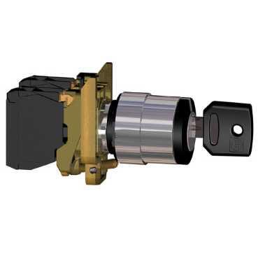 Schneider TE-IMCI XB4BG61  переключатель 2 позиции с ключем