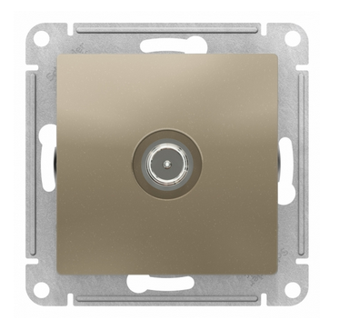 Schneider Electric AtlasDesign Шампань  Розетка TV оконечная1DB, механизм ATN000591