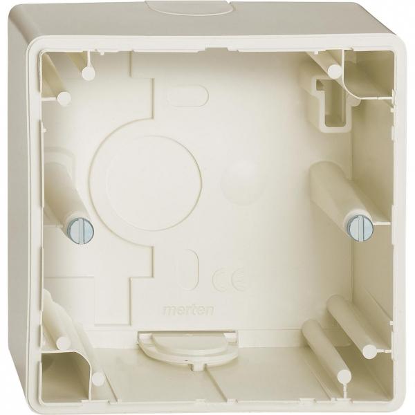 Schneider Electric Merten  Бежевый  Коробка д/наружн. монтажа 1-местная MTN512144