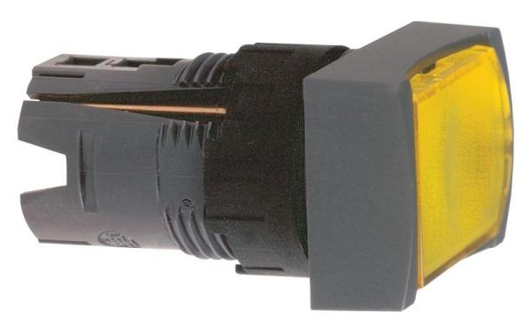 ZB6DW5 КНОПКА УДЛИН.ПРЯМОУГ.С ПОДСВ.ЖЕЛТ. ZB6DW5