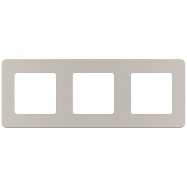Legrand INSPIRIA Шампань Рамка 3-местная IP20 скрытая установка 673958