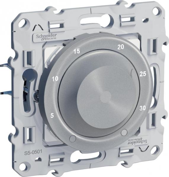 Schneider Electric ODACE Алюминий Термостат комнатный механизм 8А S53R501