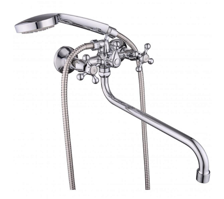 Смеситель для ванной BBD-2015-35S-58 с длинным изливом хром, Lucky Tap (1шт) 250468лк Ордер