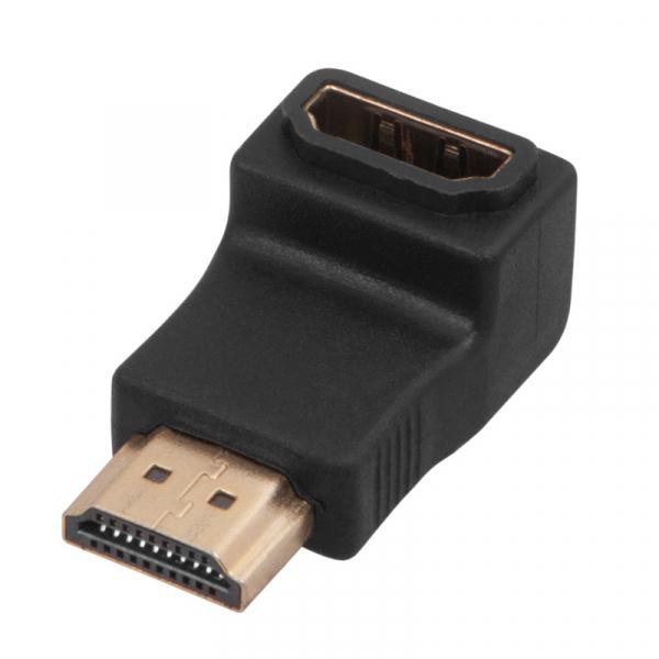 Переходник  гн.HDMI - шт.HDMI  угловой  GOLD   REXANT 17-6805