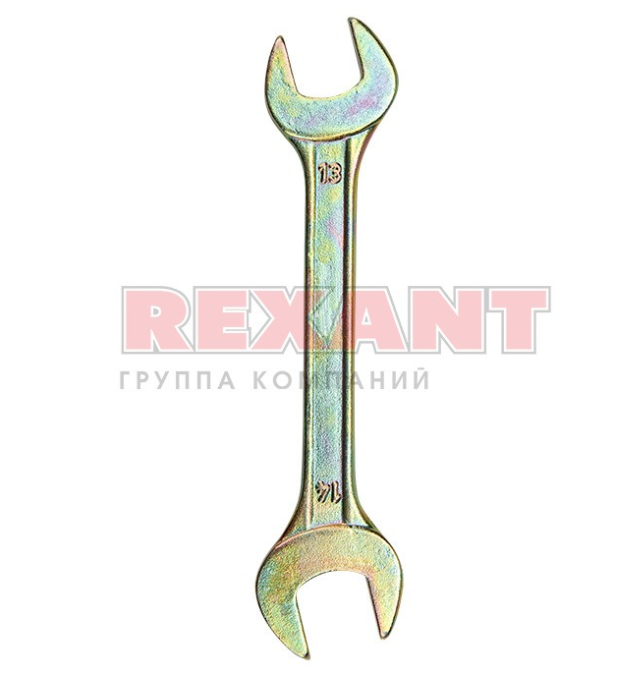 Ключ рожковый REXANT 13х14 мм, желтый цинк 12-5827-2