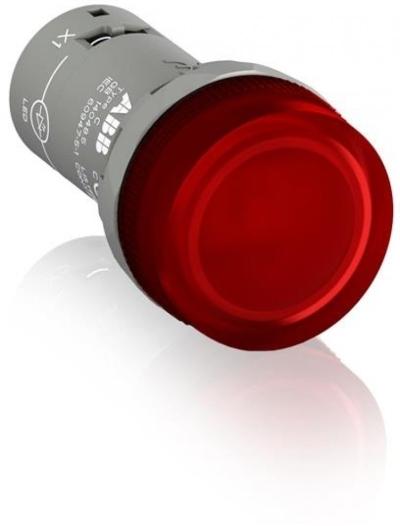 Лампа ABB CL2-523R красная со встроенным светодиодом 230В AC /1SFA619403R5231/