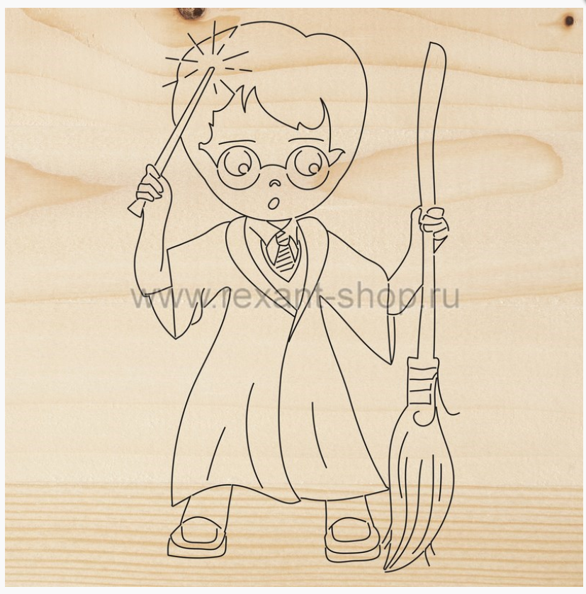 Доска для выжигания REXANT, «Волшебник», 150х150 мм, 1 шт., пакет 12-0905