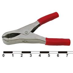 Зажим "крокодил" TDM ЗК 15А 75мм красный