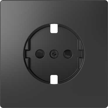 Schneider Electric  MERTEN  D-Life  Антрацит  Центральная Накладка для механизма розетки MTN2330-6034