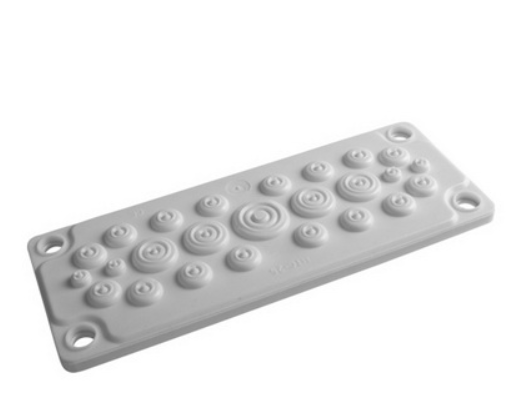 Ввод кабельный пластик V0 UL94, IP65,  +130 - 40, 25 отверстий DKC R5HTC25