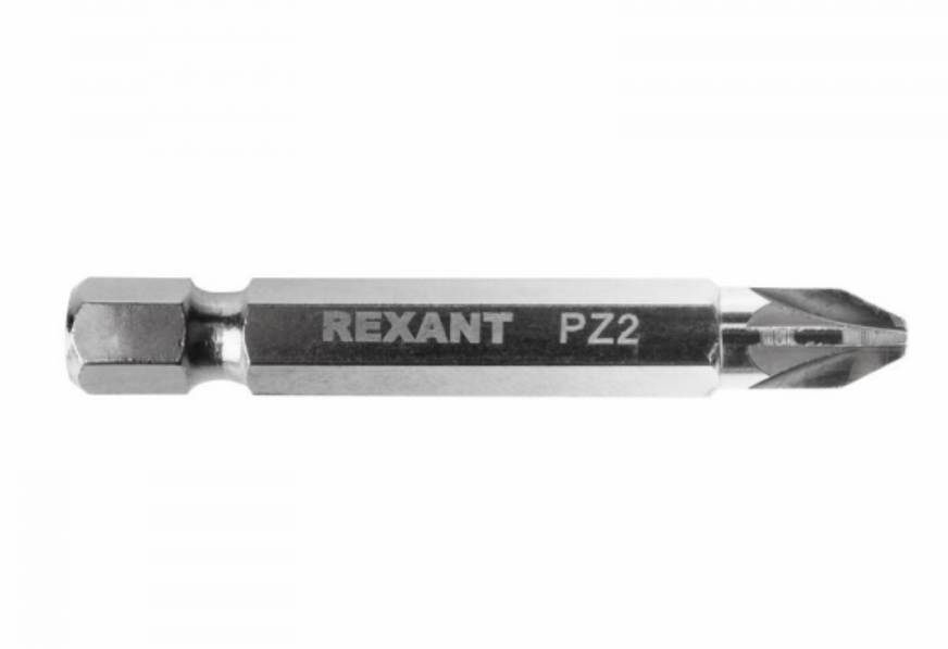 Бита PZ2 x 50 мм для шуруповерта сталь S2 (лента) Rexant 12-6322