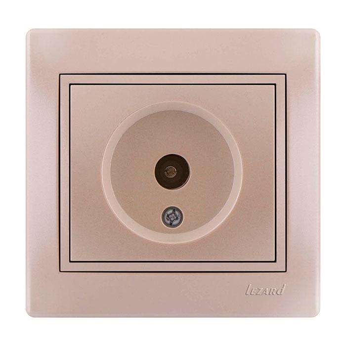 Lezard  Mira  Жемчужно-Белый Перламутр Розетка TV оконечная скрытая установка 701-3030-130