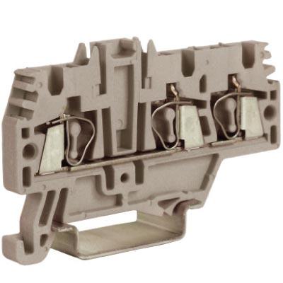Зажим проходной DKC ZHM510GR HMM.2/1+2GR 2,5 кв.мм серый 1 ввод/2 вывода