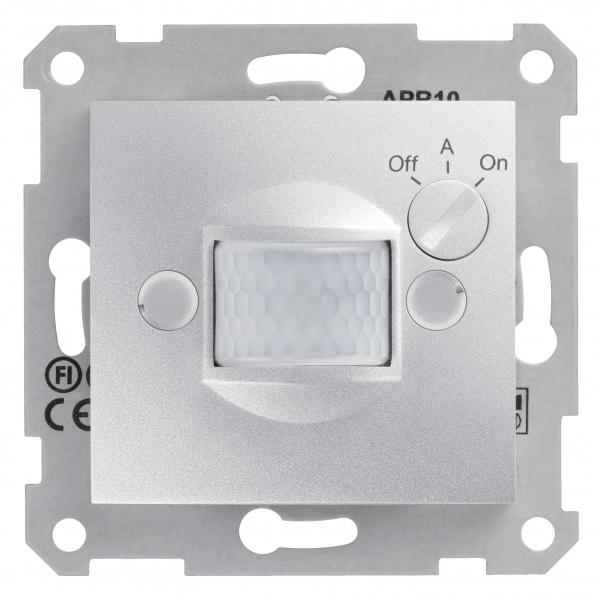Schneider Electric Sedna Алюминий Датчик движения механизм с выдержкой времени  и регулированием освещенности  10А IP20 скрытая установка SDN2000260