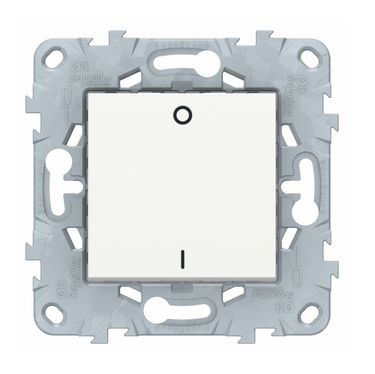 Schneider Electric Unica NEW  Белый Выключатель 2-полюсный 1-клавишный, схема 2, 16 AX, 250 В, NU526218