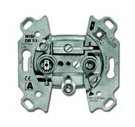 ABB  Basic55  Розетка механизм TV-R-SAT тупиковая 0230-0-0463/2CKA000230A0463/
