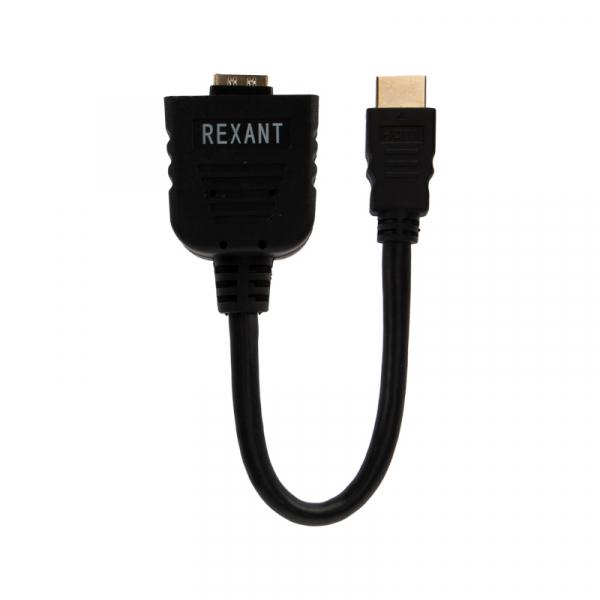 Переходник шт. HDMI - 2 гнезда HDMI   (провод)  GOLD  REXANT 17-6832