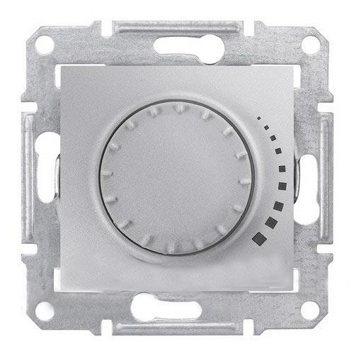 Schneider Electric Sedna Алюминий Диммер механизм поворотный индуктивный 230В,  60-325 Вт/ВА IP20 скрытая установка SDN2200460