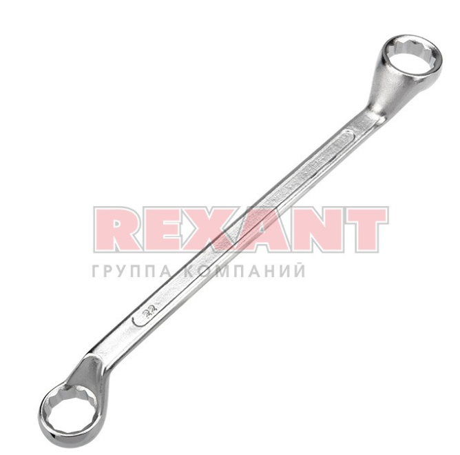 Ключ накидной коленчатый REXANT 20х22 мм, хром 12-5862-2