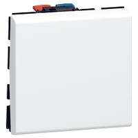 Кнопка Переключатель 6A 2 модуля Legrand  Mosaic   77041