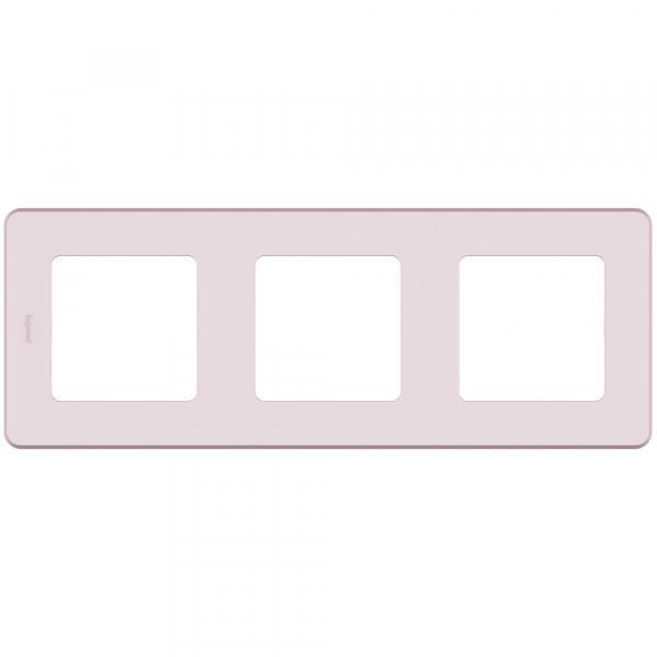 Legrand INSPIRIA Розовый Рамка 3-местная IP20 скрытая установка 673954