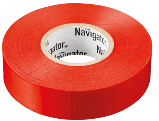 Изолента ПВХ красная 19мм 20м Navigator NIT-A19-20/R  71 111