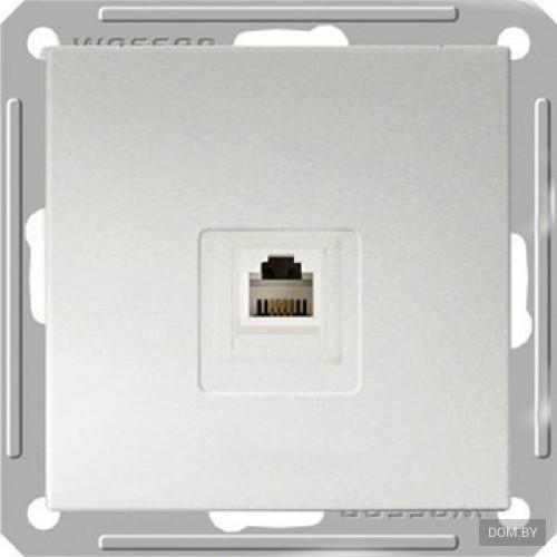 Schneider Electric  Wessen59  Матовый Хром  Розетка информационная без рамки кат. 5Е скрытая установка RSI-152K5E-5-86