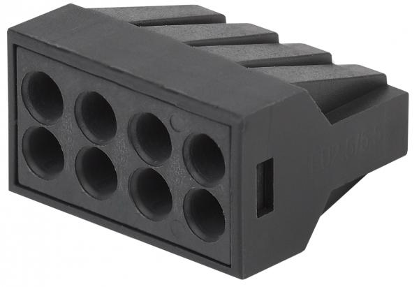 ЭРА NO-224-59 СМК Клемма с пастой серии 308, 8 отверстий, 0,5-2,5 мм2 (упак 4 Б0043977 (кратно 4)