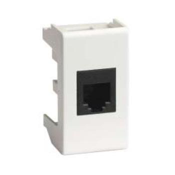 DKC  VIVA  Розетка  Белый  компьютерная RJ-45 кат. 6, 1 модуль  45057