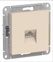 Schneider Electric AtlasDesign Бежевый Розетка компьютерная RJ45, механизм ATN000283
