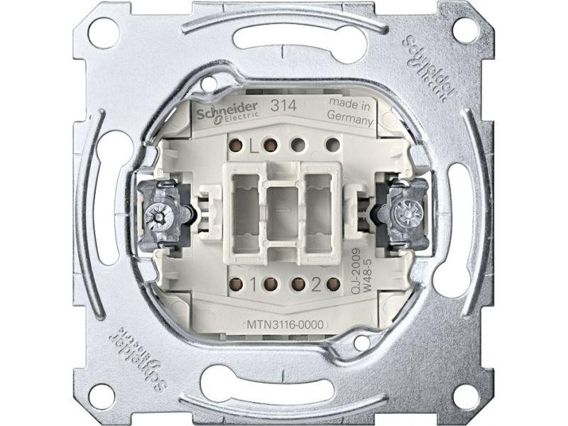 Schneider Electric Merten  Переключатель 1-клавишный MTN3116-0000