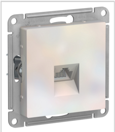 Schneider Electric AtlasDesign Жемчуг  Розетка компьютерная RJ45, механизм ATN000483