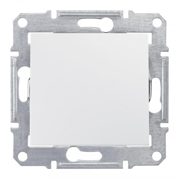 Schneider Electric Sedna  Белый Аква Выключатель механизм 2-полюсный скрытая установка 10А  IP44, SDN0200321