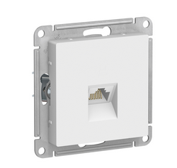 Schneider Electric AtlasDesign  Белый  Розетка компьютерная RJ45, категория 6A, механизм ATN000186