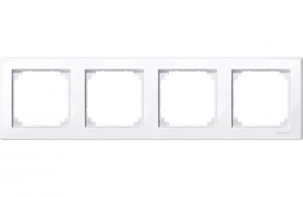 Schneider Electric Merten M-SMART Активно Белый  Рамка монтажная 4-местная MTN478425