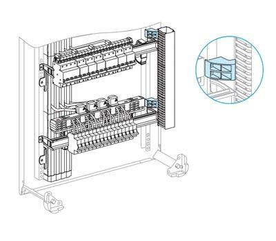 Schneider MG Tertiary 04265 держатели вертик. кабельн. каналов, 12шт.