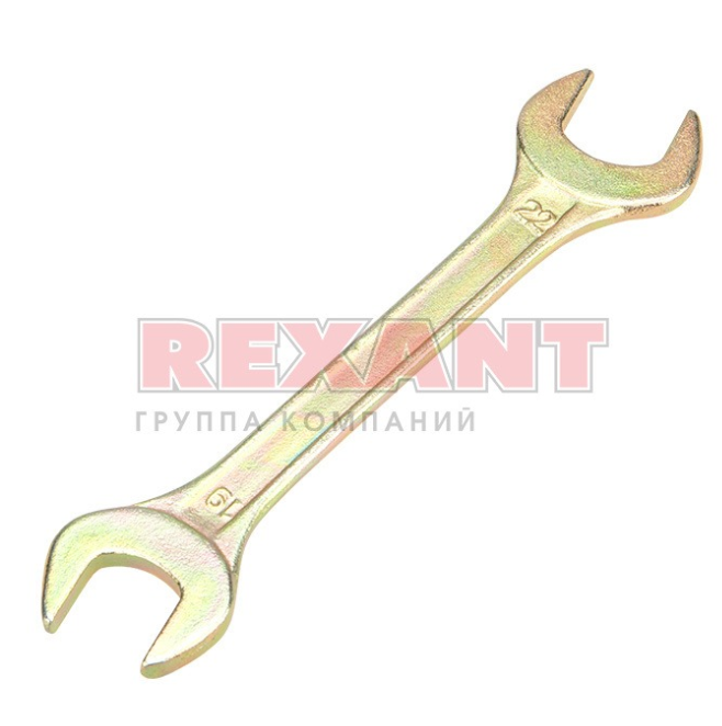 Ключ рожковый REXANT 19х22 мм, желтый цинк 12-5831-2