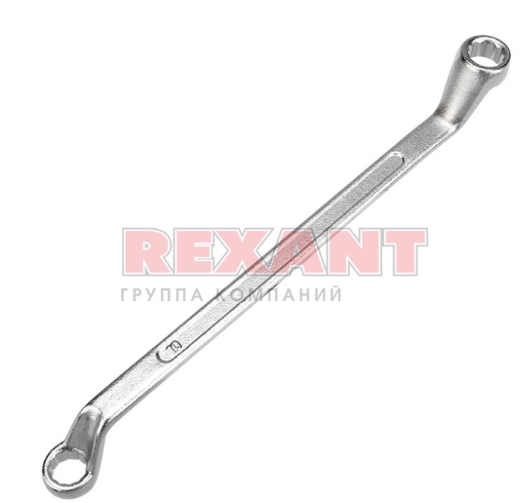 Ключ накидной коленчатый REXANT 10х13 мм, хром 12-5857-2