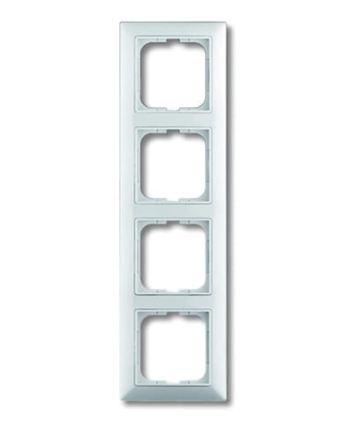 ABB  Basic55  Альпийский Белый Рамка с декоративной накладкой, 4-местная 1725-0-1482/2CKA001725A1482/
