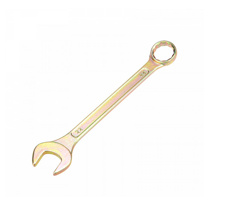 Ключ комбинированный REXANT 22 мм, желтый цинк 12-5814-2