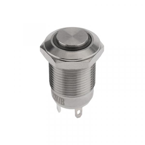 Кнопка  антивандальная Ø12 12В Б/Фикс (2с) (ON)-OFF синяя (A-12-C2) REXANT (в упак. 1шт.) 06-0343-A