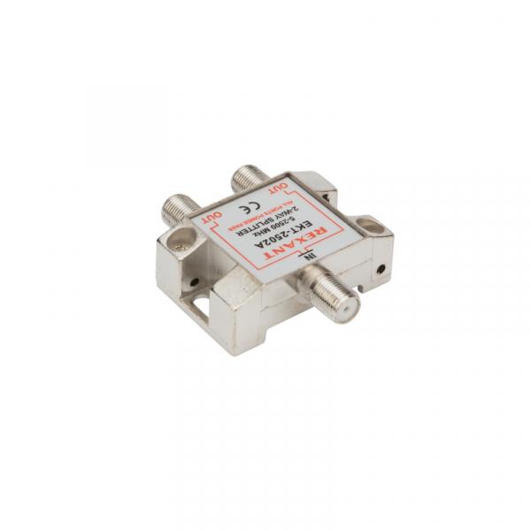 Делитель спутниковый F-типа на 2 TV, 5-2500 МГц  REXANT 06-0050-B