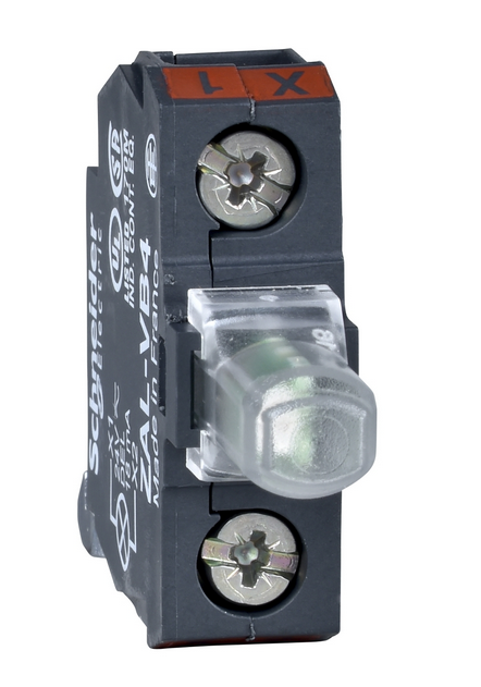 Блок контактов со светодиодом 24В Schneider Electric ZALVB5